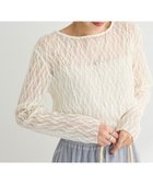 【グリーンパークス/Green Parks】のパネルラインレースカットプルオーバー Ivory|ID: prp329100004357456 ipo3291000000032187657