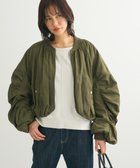 【グリーンパークス/Green Parks】の・SUGAR SPOON ボリュームギャザーMA-1 人気、トレンドファッション・服の通販 founy(ファニー) ファッション Fashion レディースファッション WOMEN アウター Coat Outerwear ジャケット Jackets ブルゾン Blouson/Jackets MA-1 MA-1 NEW・新作・新着・新入荷 New Arrivals ギャザー Gather コンパクト Compact ジャケット Jacket フェミニン Feminine フォルム Form ブルゾン Blouson ポケット Pocket ミリタリー Military 夏 Summer 春 Spring S/S・春夏 Ss・Spring/Summer thumbnail Khaki|ID: prp329100004357457 ipo3291000000030451591