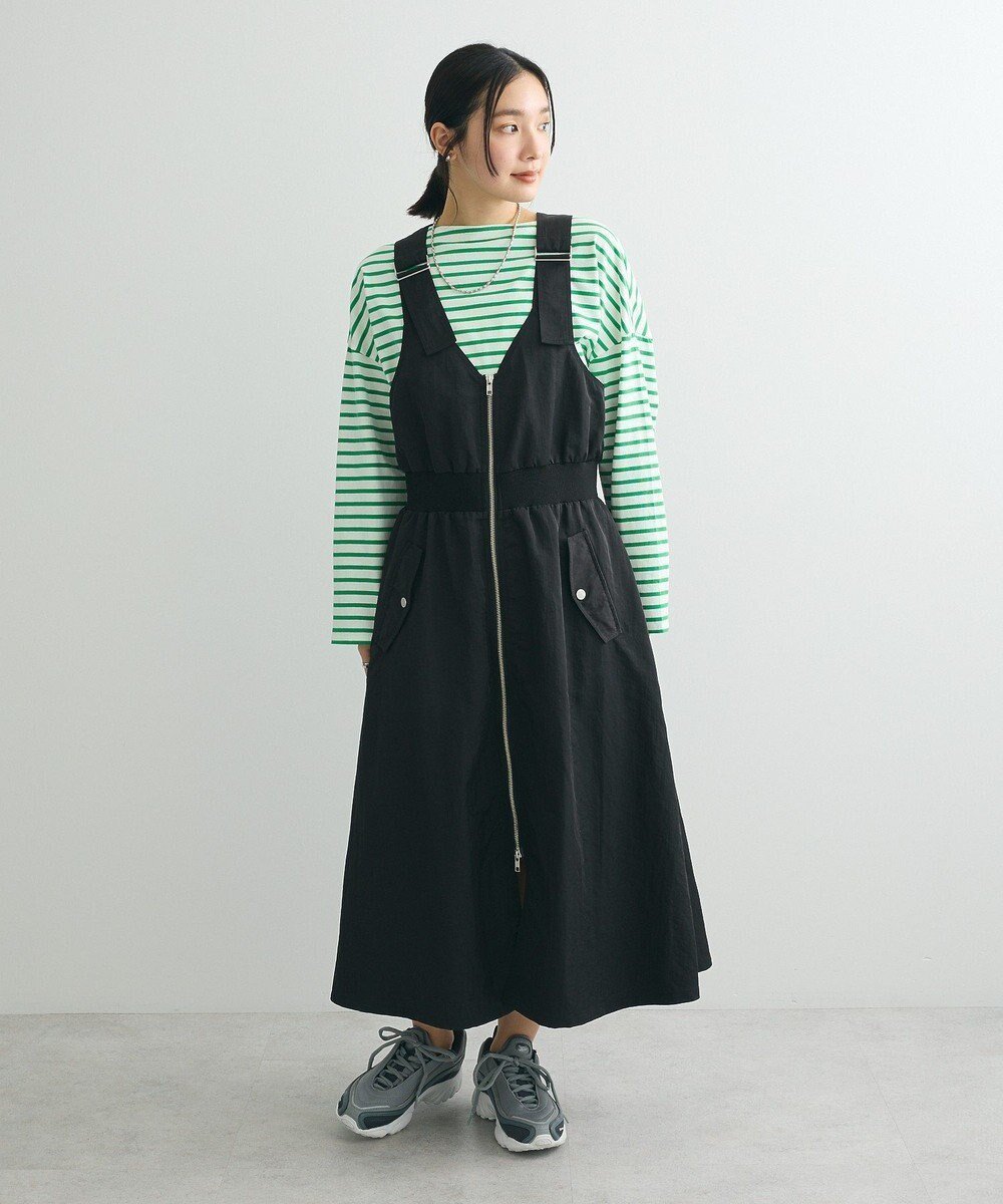 【グリーンパークス/Green Parks】の・SUGAR SPOON MA-1ジャンスカ インテリア・キッズ・メンズ・レディースファッション・服の通販 founy(ファニー) 　ファッション　Fashion　レディースファッション　WOMEN　アウター　Coat Outerwear　MA-1　MA-1　おすすめ　Recommend　ジャンスカ　Janska　スウェット　Sweat　フロント　Front　ポケット　Pocket　夏　Summer　春　Spring　S/S・春夏　Ss・Spring/Summer　Black|ID: prp329100004357459 ipo3291000000031900208