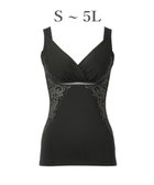 【ブラデリス ニューヨーク/BRADELIS New York】の【BRADELIS NewYork peace】綿混キャッチャーカップレースブラキャミ24 ノンワイヤー 補正 下着 ボディスーツ カップ付き ブラトップ ブラック|ID: prp329100004357472 ipo3291000000033490912