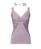 【ブラデリス ニューヨーク/BRADELIS New York】の【BRADELIS NewYork peace】綿混キャッチャーカップレースブラキャミ24 ノンワイヤー 補正 下着 ボディスーツ カップ付き ブラトップ ラベンダーモーヴ|ID: prp329100004357472 ipo3291000000033490921