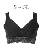 【ブラデリス ニューヨーク/BRADELIS New York】の【BRADELIS NewYork peace】綿混キャッチャーカップレースブラ24 ブラデリス ノンワイヤー 補正ブラジャー ブラック|ID: prp329100004357481 ipo3291000000031202346