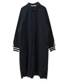 【イェッカ ヴェッカ/YECCA VECCA】のリブMIXシャツワンピース Navy|ID: prp329100004357492 ipo3291000000030451777