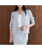 【アイシービー/iCB】の【洗える】コットンポリエステルスムース ニットブルゾン シルバー系|ID: prp329100004357524 ipo3291000000031980590
