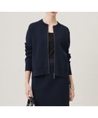 【アイシービー/iCB】の【洗える】コットンポリエステルスムース ニットブルゾン ネイビー系|ID: prp329100004357524 ipo3291000000031980592
