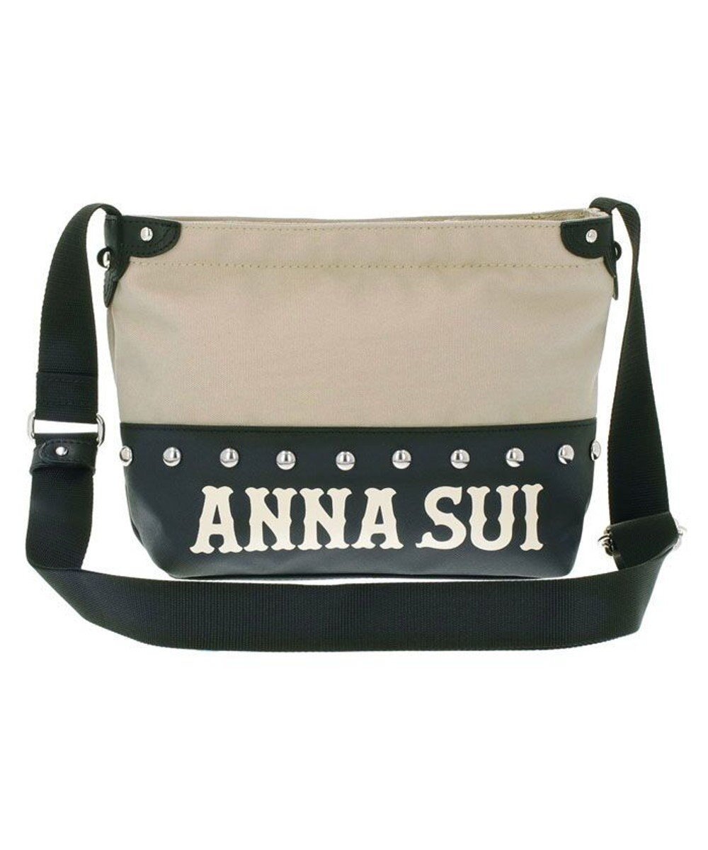 【アナスイ/ANNA SUI】のハングアウト ミニショルダー インテリア・キッズ・メンズ・レディースファッション・服の通販 founy(ファニー) 　ファッション　Fashion　レディースファッション　WOMEN　アウトドア　Outdoor　ウエスタン　Western　キャンバス　Canvas　ショルダー　Shoulder　シンプル　Simple　スタッズ　Studs　トレンド　Trend　旅行　Travel　グレージュ|ID: prp329100004358470 ipo3291000000030463061