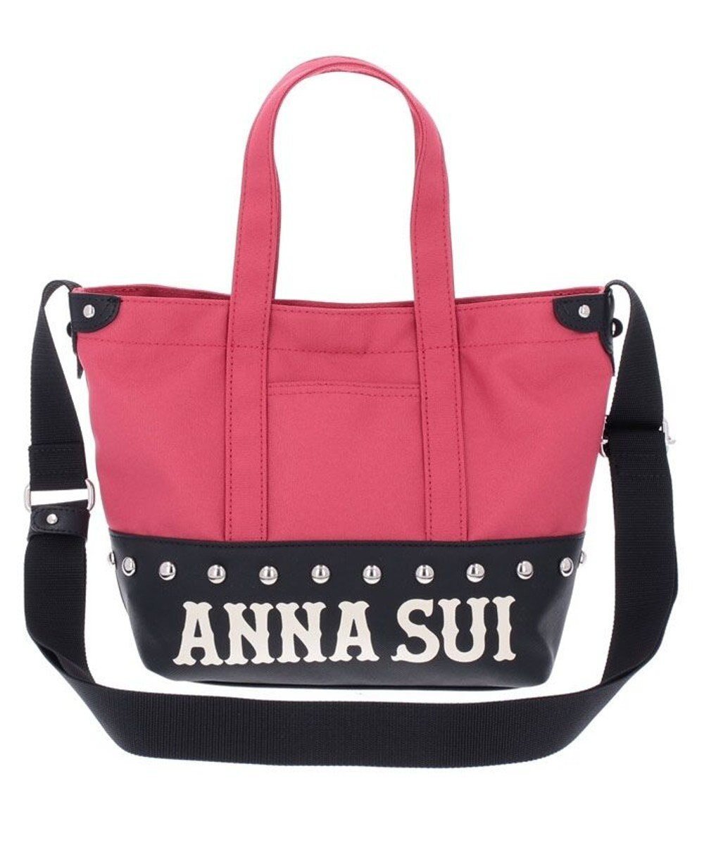 【アナスイ/ANNA SUI】のハングアウト 2wayミニトート インテリア・キッズ・メンズ・レディースファッション・服の通販 founy(ファニー) 　ファッション　Fashion　レディースファッション　WOMEN　バッグ　Bag　アウトドア　Outdoor　ウエスタン　Western　キャンバス　Canvas　ショルダー　Shoulder　シンプル　Simple　スタッズ　Studs　トレンド　Trend　旅行　Travel　ピンク|ID: prp329100004358471 ipo3291000000030463065