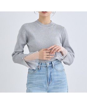 【アースミュージックアンドエコロジー/earth music&ecology】 スリットチュールスリーブニットプルオーバー人気、トレンドファッション・服の通販 founy(ファニー) ファッション Fashion レディースファッション WOMEN トップス・カットソー Tops/Tshirt ニット Knit Tops プルオーバー Pullover NEW・新作・新着・新入荷 New Arrivals おすすめ Recommend キャミソール Camisole コンパクト Compact シンプル Simple スリット Slit セーター Sweater チュール Tulle パール Pearl フィット Fit フェミニン Feminine ポケット Pocket 夏 Summer 春 Spring S/S・春夏 Ss・Spring/Summer |ID:prp329100004358495