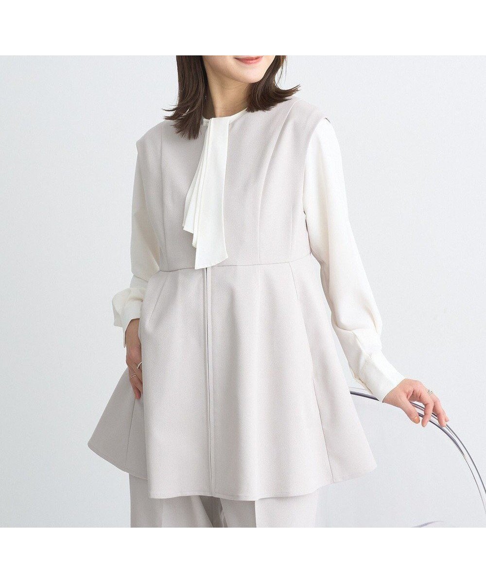 【アースミュージックアンドエコロジー/earth music&ecology】のペプラムジップジレ 人気、トレンドファッション・服の通販 founy(ファニー) 　ファッション　Fashion　レディースファッション　WOMEN　アウター　Coat Outerwear　ジャケット　Jackets　インナー　Inner　ジャケット　Jacket　ツイル　Twill　トレンド　Trend　ペプラム　Peplum　ポケット　Pocket　 other-1|ID: prp329100004358501 ipo3291000000031663621