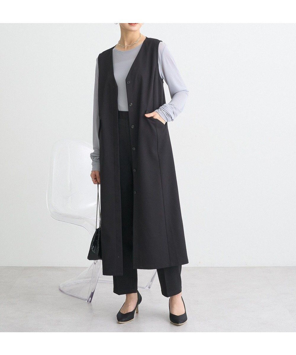 【アースミュージックアンドエコロジー/earth music&ecology】のジレワンピース インテリア・キッズ・メンズ・レディースファッション・服の通販 founy(ファニー) 　ファッション　Fashion　レディースファッション　WOMEN　アウター　Coat Outerwear　おすすめ　Recommend　インナー　Inner　ストレッチ　Stretch　フィット　Fit　ポケット　Pocket　夏　Summer　春　Spring　S/S・春夏　Ss・Spring/Summer　Black|ID: prp329100004358503 ipo3291000000031746971
