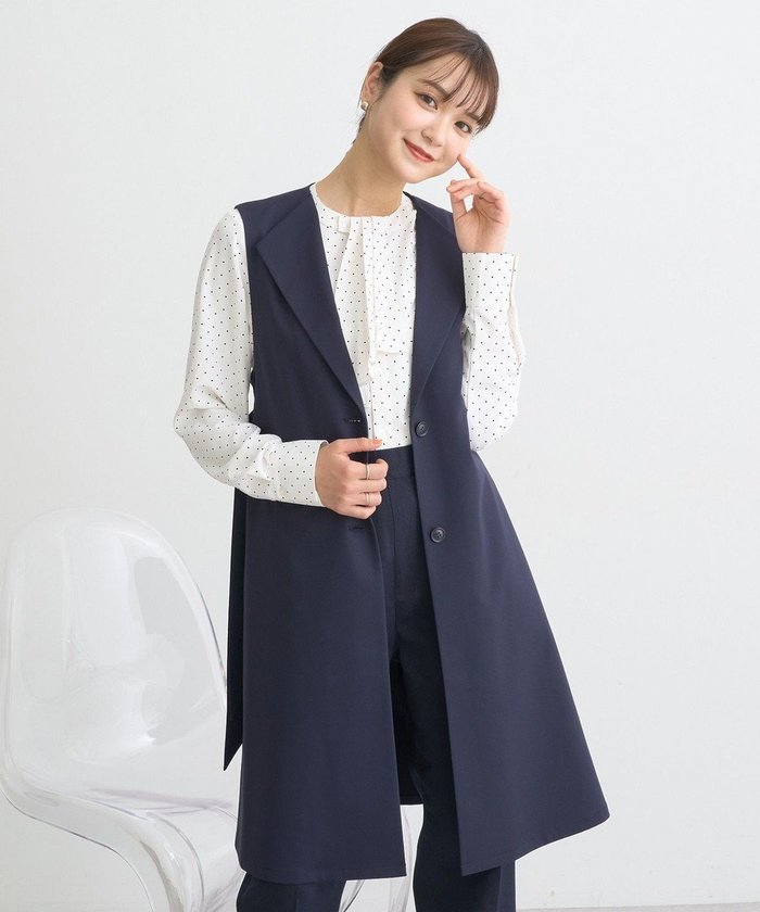 【アースミュージックアンドエコロジー/earth music&ecology】のミドル丈ジレ インテリア・キッズ・メンズ・レディースファッション・服の通販 founy(ファニー) https://founy.com/ ファッション Fashion レディースファッション WOMEN アウター Coat Outerwear ジャケット Jackets ジャケット Jacket ポケット Pocket ミドル Middle モダン Modern 夏 Summer 春 Spring S/S・春夏 Ss・Spring/Summer |ID: prp329100004358504 ipo3291000000031589020