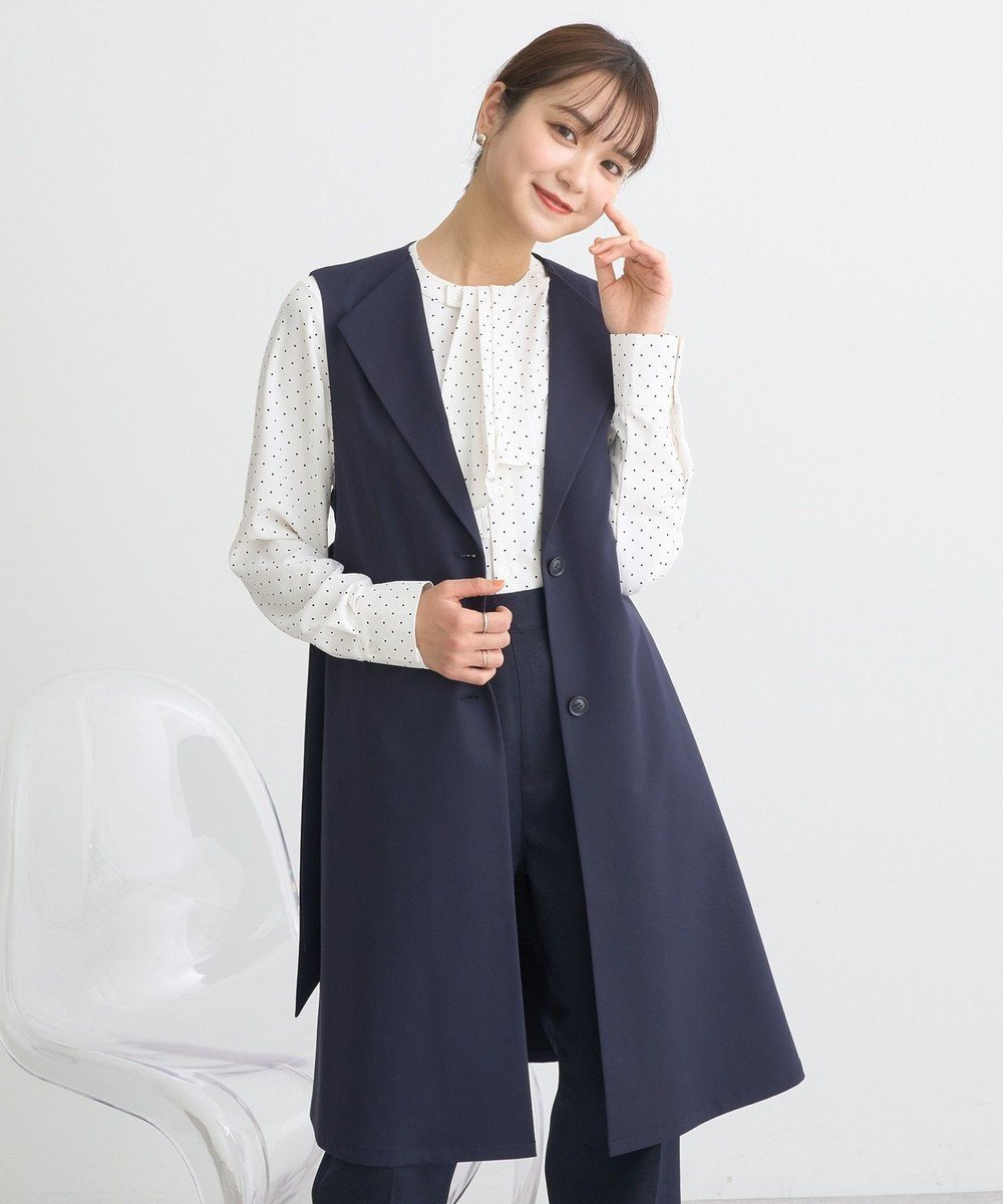 【アースミュージックアンドエコロジー/earth music&ecology】のミドル丈ジレ 人気、トレンドファッション・服の通販 founy(ファニー) 　ファッション　Fashion　レディースファッション　Fashion for Women　アウター　Coat / Outerwear Collection　レディースジャケット・軽アウター　Jackets　ジャケット　Jacket, Outerwear　ポケット　Pocket, Pocket Detail　ミドル　Middle Length, Mid Height　モダン　Modern, Contemporary　再入荷　Restock / Back in Stock　夏　Summer　春　Spring　S/S・春夏　SS, Spring/Summer, Warm Season　 other-1|ID: prp329100004358504 ipo3291000000032352780