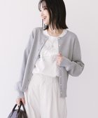 【アメリカンホリック/AMERICAN HOLIC】のクルーネックニットカーディガン 人気、トレンドファッション・服の通販 founy(ファニー) ファッション Fashion レディースファッション Fashion for Women トップス・カットソー Cut & Sew Tops ニット Knit Tops & Sweaters カーディガン・羽織り Layered Style Cardigans カーディガン Cardigan, Knitwear シンプル Simple, Minimal ダウン Down, Puffer ボーダー Border, Stripe 夏 Summer 春 Spring S/S・春夏 SS, Spring/Summer, Warm Season 洗える Machine Washable thumbnail Gray Mixture|ID: prp329100004358506 ipo3291000000033575166