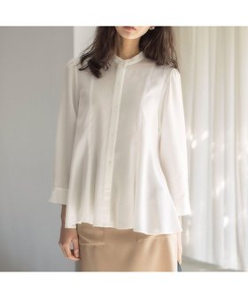 【組曲/KUMIKYOKU】のリヨセルシャーティングペプラム ブラウス 人気、トレンドファッション・服の通販 founy(ファニー) ファッション Fashion レディースファッション Fashion for Women トップス・カットソー Cut & Sew Tops シャツ・ブラウス・オフィスカジュアル Elegant Blouses & Button-Ups エレガント 上品 Elegant 春 Spring ストライプ Stripe, Striped Pattern ドレープ Drape, Draping Fabric フレア Flare, Flared ペプラム Peplum, Flared Hem ボトム Bottoms, Lower Wear 羽織 Haori, Light Jacket 無地 Plain, Solid Color リラックス Relax, Relaxed Fit ロング Long, Long-Length S/S・春夏 SS, Spring/Summer, Warm Season 夏 Summer |ID:prp329100004358517
