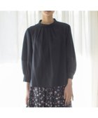 【組曲/KUMIKYOKU】のリヨセルシャーティングハイネック ブラウス 人気、トレンドファッション・服の通販 founy(ファニー) ファッション Fashion レディースファッション Fashion for Women トップス・カットソー Cut & Sew Tops シャツ・ブラウス・オフィスカジュアル Elegant Blouses & Button-Ups エレガント 上品 Elegant 春 Spring ストライプ Stripe, Striped Pattern スリーブ Sleeve, Long Sleeve / Short Sleeve ドレープ Drape, Draping Fabric ハイネック High Neck, Mock Neck ボーダー Border, Stripe 無地 Plain, Solid Color リラックス Relax, Relaxed Fit S/S・春夏 SS, Spring/Summer, Warm Season 夏 Summer thumbnail ネイビー系|ID: prp329100004358518 ipo3291000000033641004