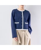 【イェッカ ヴェッカ/YECCA VECCA】のジャケットライクカーディガン Navy|ID: prp329100004358542 ipo3291000000030463392