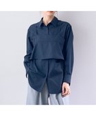 【イェッカ ヴェッカ/YECCA VECCA】の【2点SET】バックリボンキャミレイヤードシャツ Navy|ID: prp329100004358555 ipo3291000000030463482