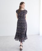 【イェッカ ヴェッカ/YECCA VECCA】のフラワー柄プリーツワンピース Black|ID: prp329100004358559 ipo3291000000031893809