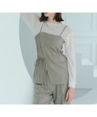 【イェッカ ヴェッカ/YECCA VECCA】のベルトデザインキャミソールジレ Gray Beige|ID: prp329100004358569 ipo3291000000030463570