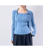 【イェッカ ヴェッカ/YECCA VECCA】の【2点セット】キャミセット襟付きカーディガン Blue|ID: prp329100004358586 ipo3291000000030463715