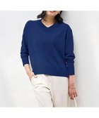 【アンフィーロ 自由区/UNFILO】の【抗菌防臭/UVケア】マイビューティ Vネック ニット ダルブルー|ID: prp329100004358616 ipo3291000000033204523