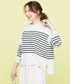 【アンフィーロ 自由区/UNFILO】のマイビューティ クルーネック ニット 人気、トレンドファッション・服の通販 founy(ファニー) ファッション Fashion レディースファッション Fashion for Women トップス・カットソー Cut & Sew Tops ニット Knit Tops & Sweaters ウォッシャブル Machine Washable 春 Spring 抗菌 Antibacterial, Bacteria-Resistant スリット Slit, Slit Detail セーター Sweater, Knitwear ツイスト Tweed, Tweed Fabric ヘムライン Hemline, Bottom Cut ボトム Bottoms, Lower Wear ワイド Wide, Wide Fit S/S・春夏 SS, Spring/Summer, Warm Season 夏 Summer 2025年 2025 2025春夏・S/S Spring/Summer 2025 SS25 thumbnail グレージュ×ブラック|ID: prp329100004358618 ipo3291000000033207181