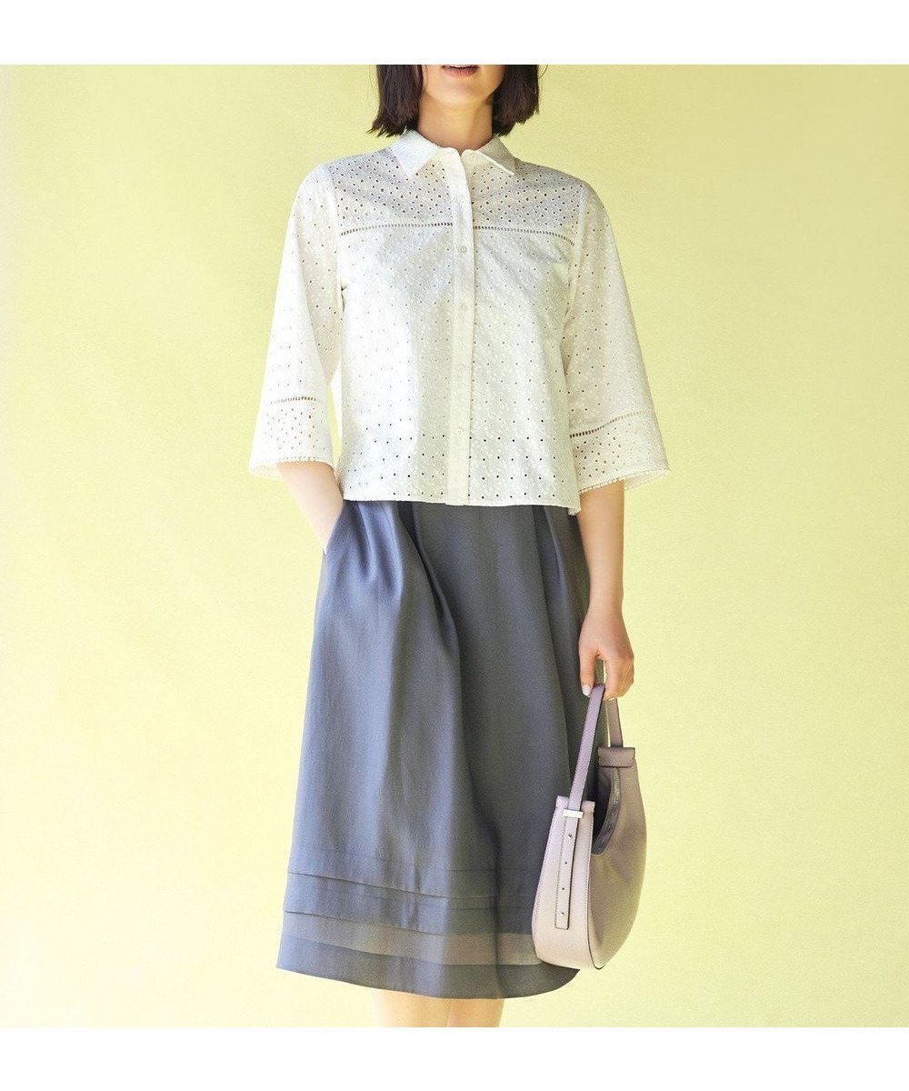 【組曲/KUMIKYOKU】のラメオーガンジー スカート 人気、トレンドファッション・服の通販 founy(ファニー) 　ファッション　Fashion　レディースファッション　WOMEN　スカート　Skirt　オーガンジー　Organdy　春　Spring　トレンド　Trend　プリント　Print　ボーダー　Border　S/S・春夏　Ss・Spring/Summer　夏　Summer　エレガント 上品　Elegant　 other-1|ID: prp329100004358624 ipo3291000000031975760