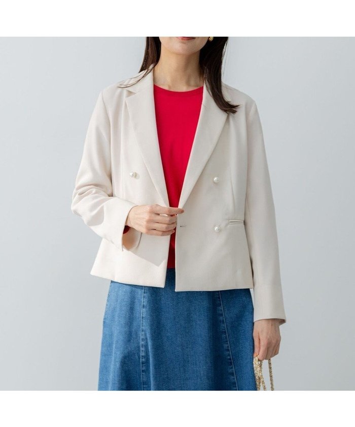 【組曲/KUMIKYOKU】のオシャクロス ジャケット インテリア・キッズ・メンズ・レディースファッション・服の通販 founy(ファニー) https://founy.com/ ファッション Fashion レディースファッション WOMEN アウター Coat Outerwear ジャケット Jackets テーラードジャケット Tailored Jackets オックス Ox 春 Spring ガウチョパンツ Gaucho Pants ジャケット Jacket スマート Smart スリット Slit ダブル Double パール Pearl フィット Fit ボトム Bottom S/S・春夏 Ss・Spring/Summer 夏 Summer |ID: prp329100004358628 ipo3291000000030721448