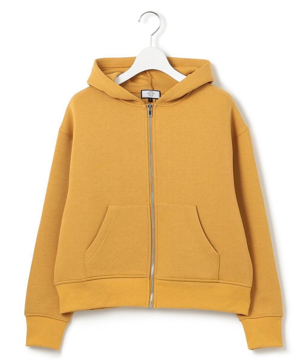 【ジェイプレスヨークストリート/J.PRESS YORK STREET】の【WOMEN】ダンボールジャージ パーカー インテリア・キッズ・メンズ・レディースファッション・服の通販 founy(ファニー) 　ファッション　Fashion　レディースファッション　Fashion for Women　トップス・カットソー　Cut & Sew Tops　レディースパーカー・カジュアルフーディー　Casual Hoodies & Sweatshirts　ショート　Short, Short Length　スタイリッシュ　Stylish, Fashionable　スニーカー　Sneakers, Trainers　デニム　Denim, Jeans Material　トレンド　Trend, Trending Now　バランス　Balance, Style Balance　パーカー　Hoodie, Parka　フォルム　Silhouette, Form　リラックス　Relax, Relaxed Fit　A/W・秋冬　Autumn/Winter　S/S・春夏　SS, Spring/Summer, Warm Season　おすすめ　Recommended / Our Picks　夏　Summer　イエロー系|ID: prp329100004358685 ipo3291000000036311724