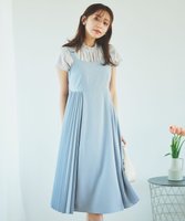 【フェルゥ/Feroux】の【洗える】プリーツコンビ ジャンパースカート 人気、トレンドファッション・服の通販 founy(ファニー) ファッション Fashion レディースファッション WOMEN スカート Skirt インナー Inner カッティング Cutting カットソー Cut And Sew コンビ Combination ツイル Twill フレア Flare プリーツ Pleats 再入荷 Restock/Back In Stock/Re Arrival 半袖 Short Sleeve 夏 Summer 春 Spring S/S・春夏 Ss・Spring/Summer 洗える Washable |ID:prp329100004358694