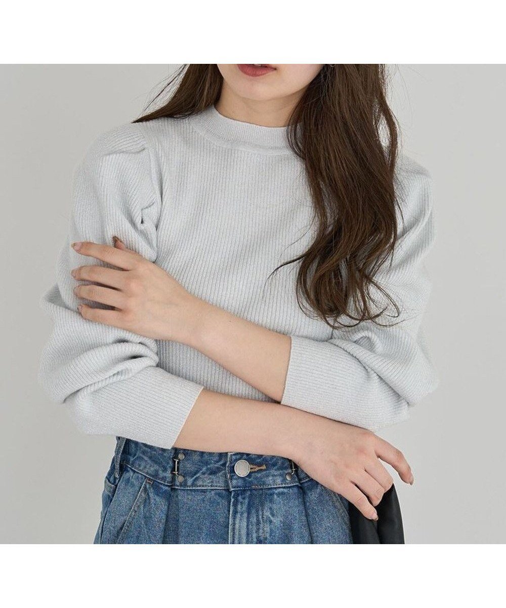 【グリーンパークス/Green Parks】の・swing by ラメニットパワーショルダー 人気、トレンドファッション・服の通販 founy(ファニー) 　ファッション　Fashion　レディースファッション　Fashion for Women　トップス・カットソー　Cut & Sew Tops　ニット　Knit Tops & Sweaters　ショルダー　Shoulder, Shoulder Strap　シンプル　Simple, Minimal　セーター　Sweater, Knitwear　トレンド　Trend, Trending Now　ポケット　Pocket, Pocket Detail　エレガント 上品　Elegant　再入荷　Restock / Back in Stock　夏　Summer　春　Spring　S/S・春夏　SS, Spring/Summer, Warm Season　 other-1|ID: prp329100004358696 ipo3291000000031866801
