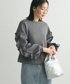 【グリーンパークス/Green Parks】の・swing by フリルスリーブプルオーバー 人気、トレンドファッション・服の通販 founy(ファニー) ファッション Fashion レディースファッション WOMEN トップス・カットソー Tops/Tshirt シャツ/ブラウス Shirts/Blouses ロング / Tシャツ T-Shirts プルオーバー Pullover カットソー Cut and Sewn NEW・新作・新着・新入荷 New Arrivals カットソー Cut And Sew シンプル Simple ジャージー Jersey スリーブ Sleeve フリル Frills ポケット Pocket 夏 Summer 春 Spring S/S・春夏 Ss・Spring/Summer thumbnail Charcoal Gray|ID: prp329100004358703 ipo3291000000030464981