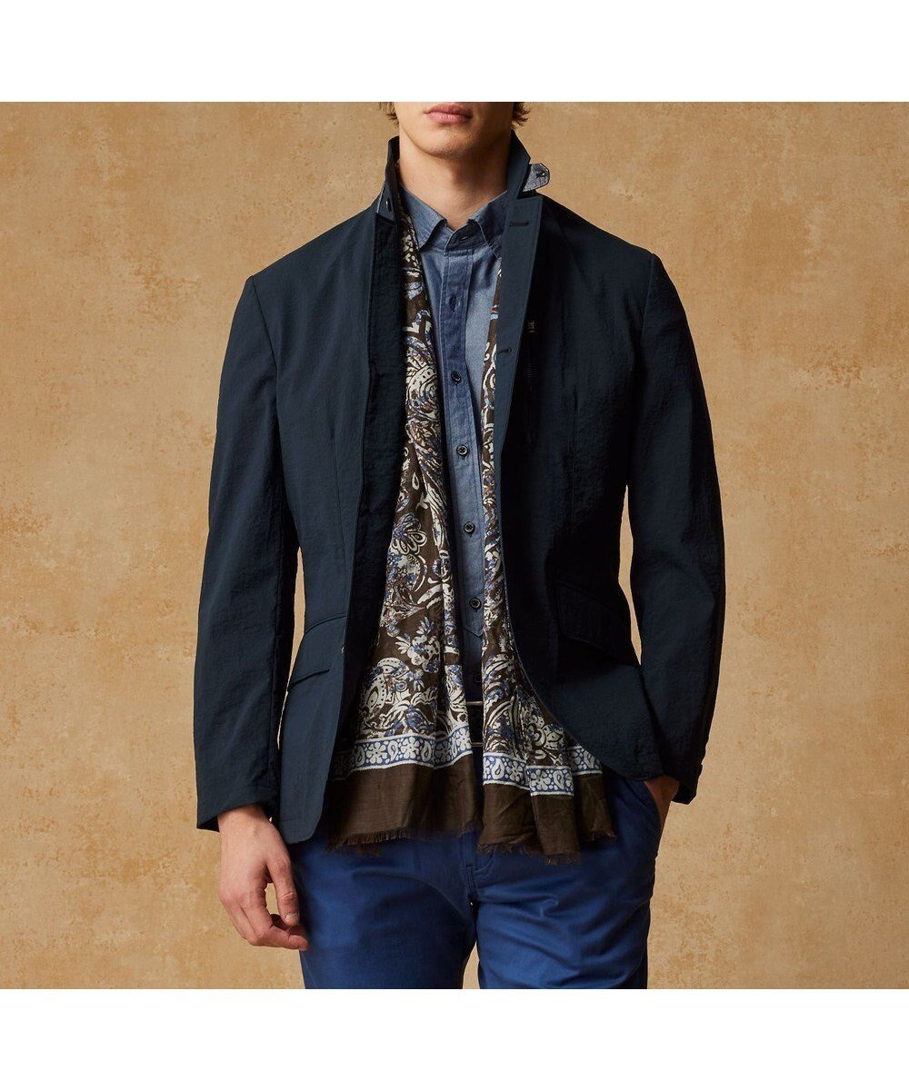 【ジョセフ アブード/JOSEPH ABBOUD / MEN】の【ハイパワーストレッチ/7ポケット/Eco撥水】アクティブレジャー ジャケット インテリア・キッズ・メンズ・レディースファッション・服の通販 founy(ファニー) 　ファッション　Fashion　メンズファッション　MEN　アウター　Coats Outerwear/Men　春　Spring　ジャケット　Jacket　プリント　Print　ポケット　Pocket　S/S・春夏　Ss・Spring/Summer　夏　Summer　旅行　Travel　ネイビー系|ID: prp329100004359792 ipo3291000000030474465