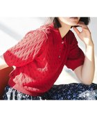 【組曲/KUMIKYOKU】のポロ襟 ニットプルオーバー レッド系|ID: prp329100004359806 ipo3291000000032575138