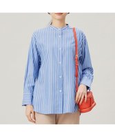 【自由区/JIYU-KU】の【洗える】SOMELOSバンドカラー ブラウス 人気、トレンドファッション・服の通販 founy(ファニー) ファッション Fashion レディースファッション WOMEN トップス・カットソー Tops/Tshirt シャツ/ブラウス Shirts/Blouses NEW・新作・新着・新入荷 New Arrivals インナー Inner コンパクト Compact シルバー Silver シンプル Simple ストライプ Stripe バランス Balance 夏 Summer 春 Spring S/S・春夏 Ss・Spring/Summer 洗える Washable 無地 Plain Color |ID:prp329100004359832