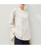 【自由区/JIYU-KU】の【洗える】SOMELOSバンドカラー ブラウス 人気、トレンドファッション・服の通販 founy(ファニー) ファッション Fashion レディースファッション Fashion for Women トップス・カットソー Cut & Sew Tops シャツ・ブラウス・オフィスカジュアル Elegant Blouses & Button-Ups インナー Innerwear コンパクト Compact, Small Size シルバー Silver, Metallic Silver シンプル Simple, Minimal ストライプ Stripe, Striped Pattern バランス Balance, Style Balance 夏 Summer 春 Spring S/S・春夏 SS, Spring/Summer, Warm Season 洗える Machine Washable 無地 Plain, Solid Color thumbnail ブラウンストライプ|ID: prp329100004359832 ipo3291000000033643054