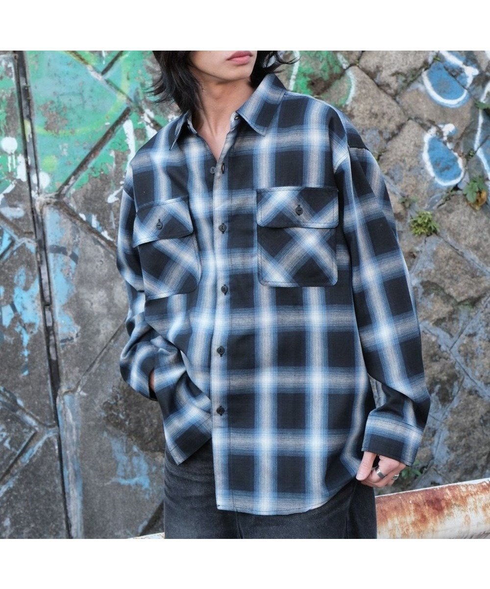 【ウィゴー/WEGO】の【ユニセックス着用ITEM/SMLサイズ展開】オンブレチェックシャツ(LS) インテリア・キッズ・メンズ・レディースファッション・服の通販 founy(ファニー) 　ファッション　Fashion　レディースファッション　Ladies' Fashion Online　トップス・カットソー　Tops/Tshirt　シャツ/ブラウス　Shirts/Blouses　インナー　Inner　春　Spring　秋　Autumn/Fall　カーゴパンツ　Cargo Pants　カーディガン　Cardigan　ガーリー　Girly　グラデーション　Gradation　コンパクト　Compact　今季　This Season　スマホ　Smartphone　チェック　Check　デニム　Denim　トレンド　Trend　定番　Standard　ポケット　Pocket　羽織　Haori　ミニスカート　Mini Skirt　リラックス　Relax　ルーズ　Loose　冬　Winter　S/S・春夏　Ss・Spring/Summer　プチプライス・低価格　Affordable　おすすめ　Recommend　夏　Summer　柄5|ID: prp329100004361340 ipo3291000000032526107