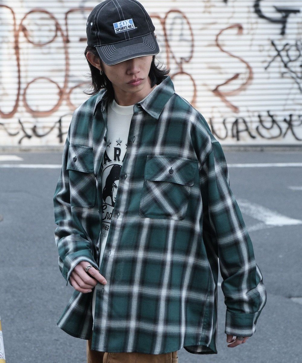 【ウィゴー/WEGO】の【ユニセックス着用ITEM/SMLサイズ展開】オンブレチェックシャツ(LS) インテリア・キッズ・メンズ・レディースファッション・服の通販 founy(ファニー) 　ファッション　Fashion　レディースファッション　Ladies' Fashion Online　トップス・カットソー　Tops/Tshirt　シャツ/ブラウス　Shirts/Blouses　インナー　Inner　春　Spring　秋　Autumn/Fall　カーゴパンツ　Cargo Pants　カーディガン　Cardigan　ガーリー　Girly　グラデーション　Gradation　コンパクト　Compact　今季　This Season　スマホ　Smartphone　チェック　Check　デニム　Denim　トレンド　Trend　定番　Standard　ポケット　Pocket　羽織　Haori　ミニスカート　Mini Skirt　リラックス　Relax　ルーズ　Loose　冬　Winter　S/S・春夏　Ss・Spring/Summer　プチプライス・低価格　Affordable　おすすめ　Recommend　夏　Summer　柄6|ID: prp329100004361340 ipo3291000000032526108