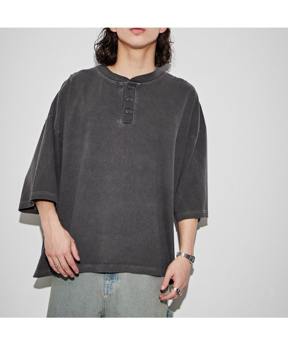 【ウィゴー/WEGO】の【ユニセックス着用ITEM】HENRYNECK T インテリア・キッズ・メンズ・レディースファッション・服の通販 founy(ファニー) 　ファッション　Fashion　レディースファッション　WOMEN　トップス・カットソー　Tops/Tshirt　シャツ/ブラウス　Shirts/Blouses　ロング / Tシャツ　T-Shirts　カットソー　Cut and Sewn　春　Spring　カットソー　Cut And Sew　カーゴパンツ　Cargo Pants　スマホ　Smartphone　セットアップ　Set Up　トレンド　Trend　半袖　Short Sleeve　S/S・春夏　Ss・Spring/Summer　NEW・新作・新着・新入荷　New Arrivals　おすすめ　Recommend　夏　Summer　スミクロ|ID: prp329100004361341 ipo3291000000030486589