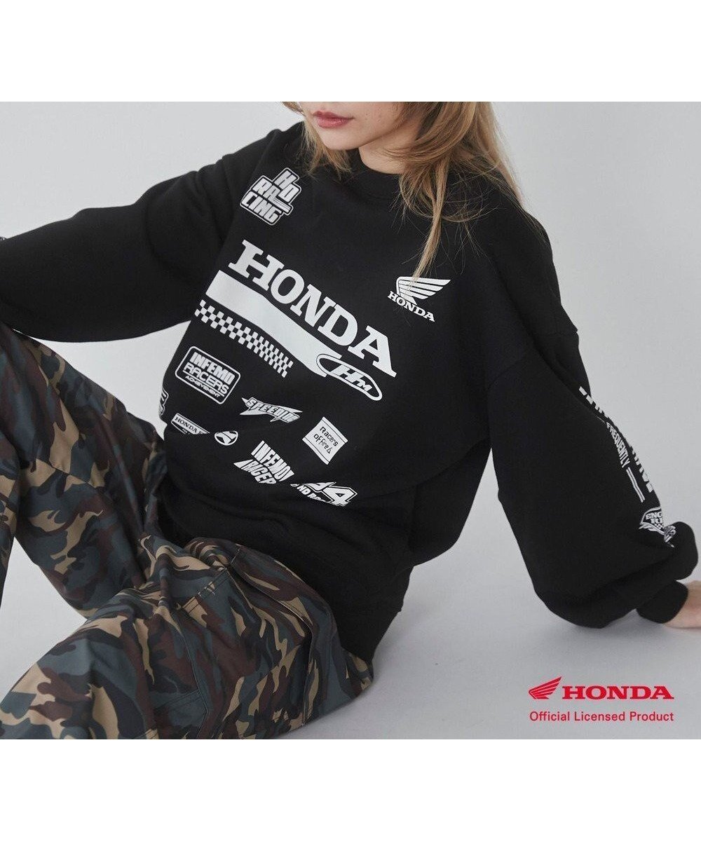 【ウィゴー/WEGO】の別注Hondaプルオーバービッグスウェット インテリア・キッズ・メンズ・レディースファッション・服の通販 founy(ファニー) 　ファッション　Fashion　レディースファッション　WOMEN　トップス・カットソー　Tops/Tshirt　パーカ　Sweats　プルオーバー　Pullover　スウェット　Sweat　NEW・新作・新着・新入荷　New Arrivals　おすすめ　Recommend　カーゴパンツ　Cargo Pants　シンプル　Simple　スウェット　Sweat　スマホ　Smartphone　トレーナー　Trainer　フロント　Front　別注　Special Order　夏　Summer　春　Spring　S/S・春夏　Ss・Spring/Summer　ブラック|ID: prp329100004361363 ipo3291000000030486672