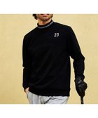 【23区 ゴルフ/23区GOLF / MEN】の【MEN】【UVカット】ストレッチ性抜群!パターンからゴルフに合わせたしっかり素材のカノコダンボールモック ブラック系|ID: prp329100004363338 ipo3291000000031915492