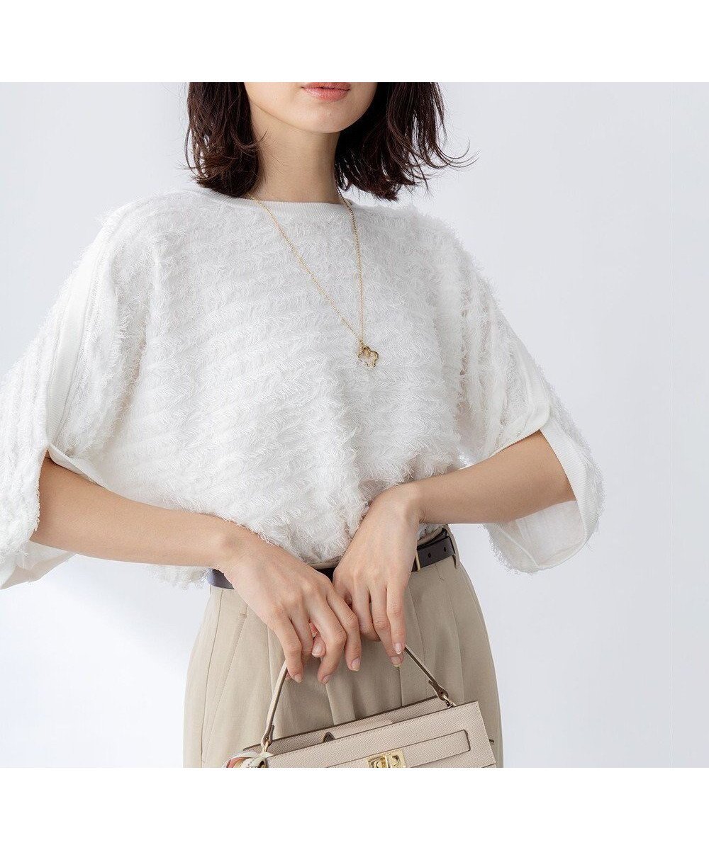 【組曲/KUMIKYOKU】の【WEB限定】カットジャガードドルマンスリーブ ニット 人気、トレンドファッション・服の通販 founy(ファニー) 　ファッション　Fashion　レディースファッション　Ladies' Fashion Online　トップス・カットソー　Tops/Tshirt　ニット　Knit Tops　カットジャガード　Cut Jacquard　ストレッチ　Stretch　スリット　Slit　セーター　Sweater　トリミング　Trimming　トレンド　Trend　夏　Summer　春　Spring　S/S・春夏　Ss・Spring/Summer　 other-1|ID: prp329100004363357 ipo3291000000032652922