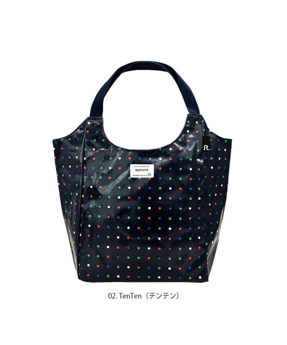 【ルートート/ROOTOTE】の1022【肩掛け】EU.ラウンド.ラミネート-P インテリア・キッズ・メンズ・レディースファッション・服の通販 founy(ファニー) 　ファッション　Fashion　レディースファッション　WOMEN　バッグ　Bag　カメラ　Camera　スマホ　Smartphone　ドット　Dot　プリント　Print　ボックス　Box　ポケット　Pocket　ポーチ　Pouch　モチーフ　Motif　ラウンド　Round　ランダム　Random　NEW・新作・新着・新入荷　New Arrivals　02:テンテン|ID: prp329100004364209 ipo3291000000030814349