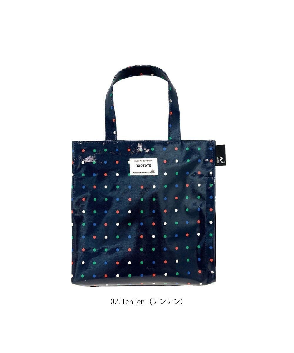 【ルートート/ROOTOTE】の1021【正方形型ラミネート加工】EU.スクエア.ラミネート-P インテリア・キッズ・メンズ・レディースファッション・服の通販 founy(ファニー) 　ファッション　Fashion　レディースファッション　WOMEN　バッグ　Bag　カメラ　Camera　スクエア　Square　財布　Wallet　ドット　Dot　プリント　Print　ポケット　Pocket　ポーチ　Pouch　モチーフ　Motif　ランダム　Random　NEW・新作・新着・新入荷　New Arrivals　02:テンテン|ID: prp329100004364210 ipo3291000000030519134