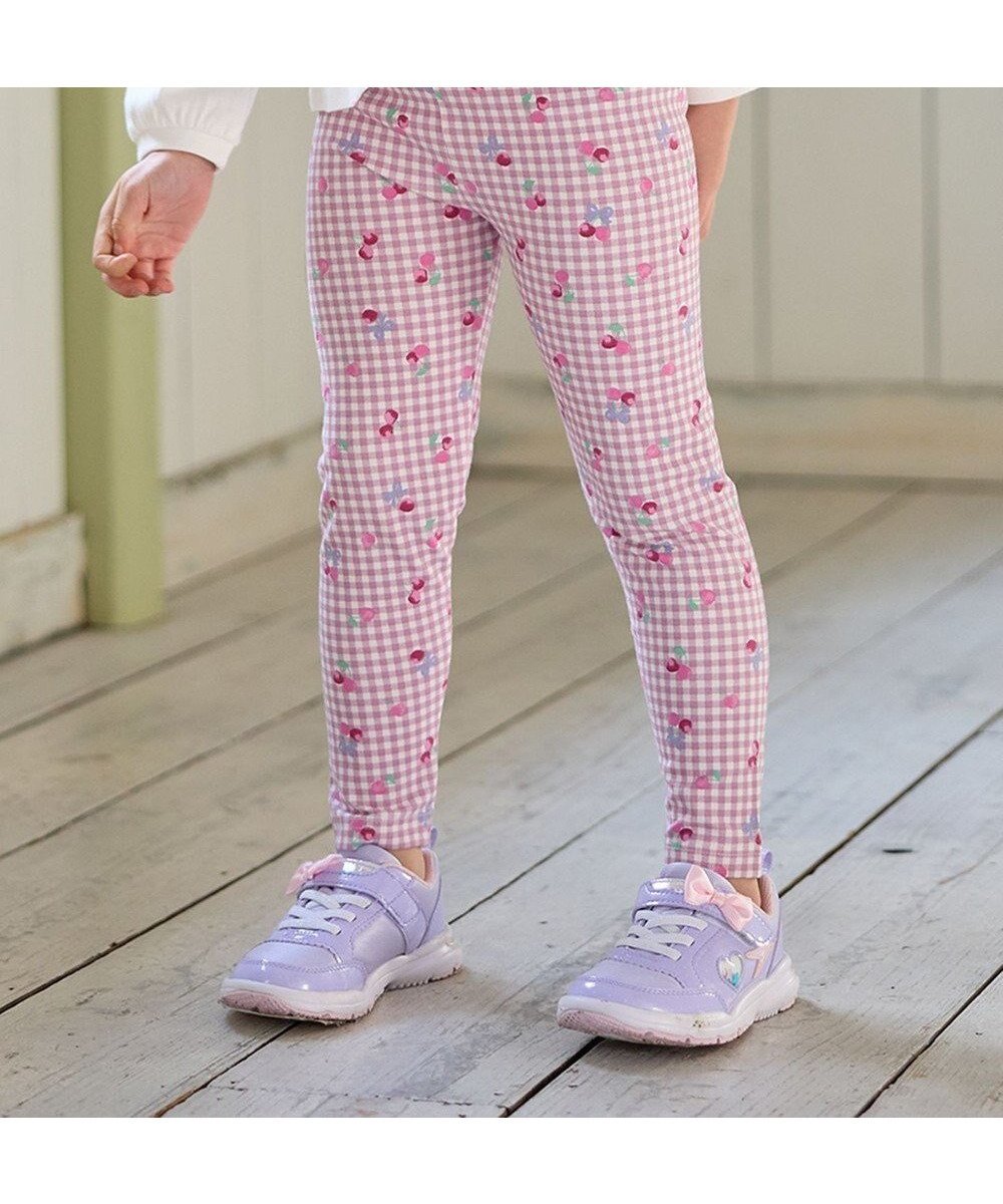 【エニファム/any FAM / KIDS】の総柄フルレングスレギンス インテリア・キッズ・メンズ・レディースファッション・服の通販 founy(ファニー) 　ファッション　Fashion　キッズファッション　KIDS　ギンガム　Gingham　スマホ　Smartphone　人気　Popularity　ポケット　Pocket　レギンス　Leggings　ピンク×ギンガム|ID: prp329100004364212 ipo3291000000031961462