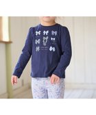 【エニファム/any FAM / KIDS】の【WEB限定】7days プリント 長袖Tシャツ 人気、トレンドファッション・服の通販 founy(ファニー) ファッション Fashion キッズファッション KIDS トップス・カットソー Tops/Tees/Kids 春 Spring カットソー Cut And Sew 長袖 Long Sleeve プリント Print ポケット Pocket A/W・秋冬 Aw・Autumn/Winter・Fw・Fall-Winter S/S・春夏 Ss・Spring/Summer NEW・新作・新着・新入荷 New Arrivals プチプライス・低価格 Affordable おすすめ Recommend 夏 Summer thumbnail ネイビー×リボン|ID: prp329100004364215 ipo3291000000030519155