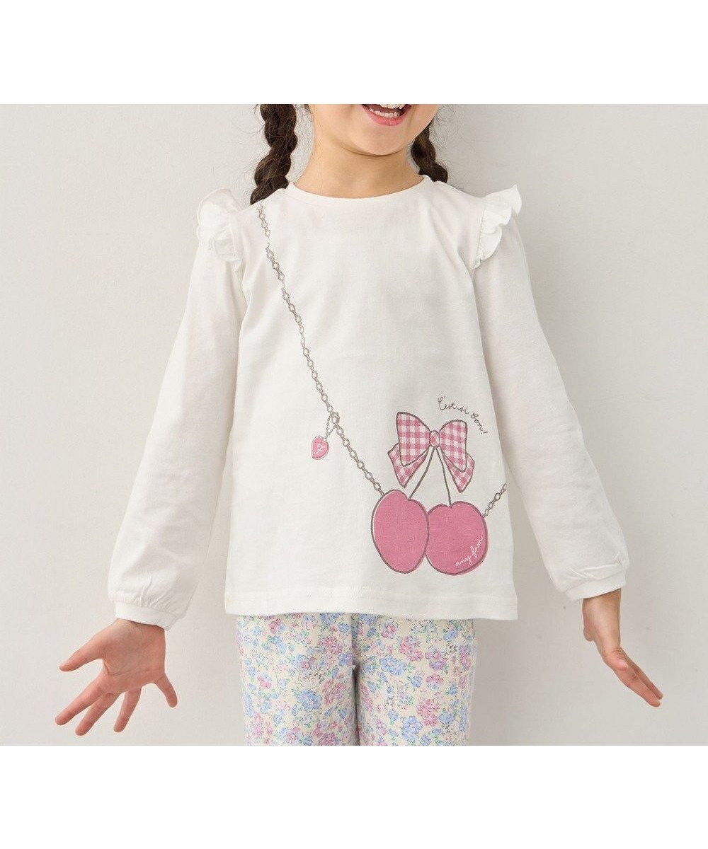 【エニィ/ANY / KIDS】の【WEB限定】7days プリント 長袖Tシャツ 人気、トレンドファッション・服の通販 founy(ファニー) 　ファッション　Fashion　キッズファッション　Fashion for Kids　トップス・カットソー　Cut & Sew Tops　春　Spring　カットソー　Cut and Sewn Top　長袖　Long Sleeve, Full Sleeve　プリント　Print, Printed Pattern　ポケット　Pocket, Pocket Detail　A/W・秋冬　Autumn/Winter　S/S・春夏　SS, Spring/Summer, Warm Season　プチプライス・低価格　Affordable / Budget Price　おすすめ　Recommended / Our Picks　夏　Summer　 other-1|ID: prp329100004364215 ipo3291000000035555974