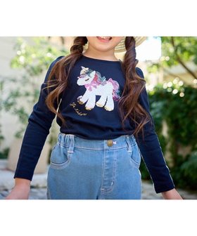 【エニファム/any FAM / KIDS】 ミラクルスパンコール長袖Tシャツ人気、トレンドファッション・服の通販 founy(ファニー) ファッション Fashion キッズファッション KIDS トップス・カットソー Tops/Tees/Kids NEW・新作・新着・新入荷 New Arrivals カットソー Cut And Sew スパンコール Sequins パターン Pattern ポケット Pocket モチーフ Motif 夏 Summer 定番 Standard 春 Spring S/S・春夏 Ss・Spring/Summer 長袖 Long Sleeve |ID:prp329100004364216