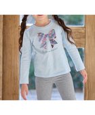 【エニファム/any FAM / KIDS】のミラクルスパンコール長袖Tシャツ サックスブルー(リボン)|ID: prp329100004364216 ipo3291000000032308998