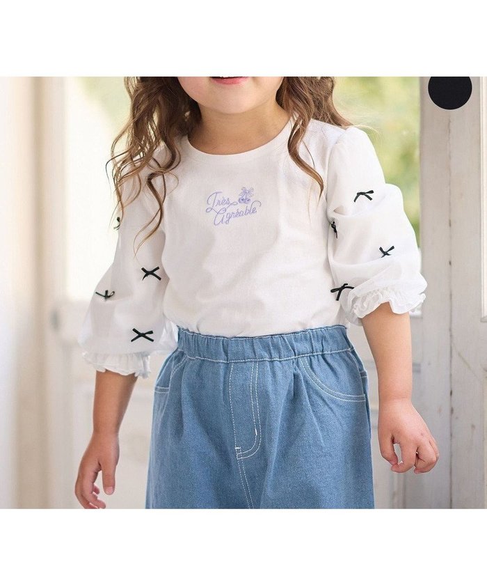 【エニファム/any FAM / KIDS】のリボン×チュール 七分袖Tシャツ インテリア・キッズ・メンズ・レディースファッション・服の通販 founy(ファニー) https://founy.com/ ファッション Fashion キッズファッション KIDS トップス・カットソー Tops/Tees/Kids カットソー Cut And Sew ガーリー Girly チュール Tulle トレンド Trend バレエ Ballet ポケット Pocket リボン Ribbon 夏 Summer 春 Spring S/S・春夏 Ss・Spring/Summer |ID: prp329100004364217 ipo3291000000031961423